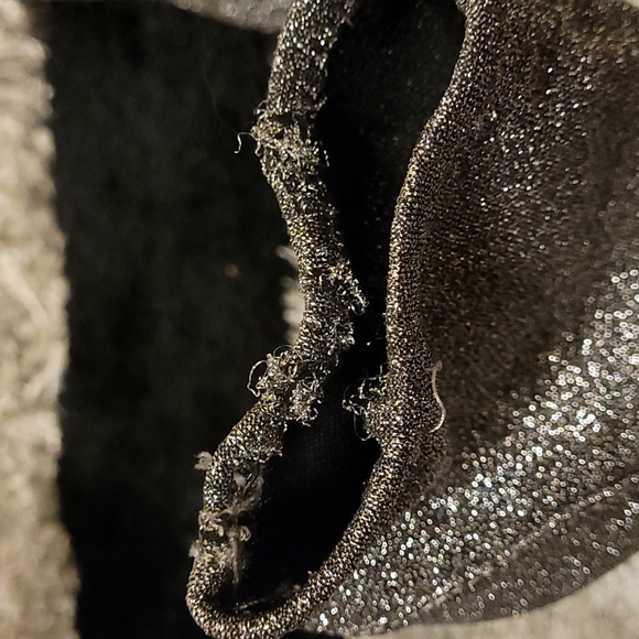 ❤NWOT Silver Glitter Bootie by Abound❤ - Picture 5 of 13